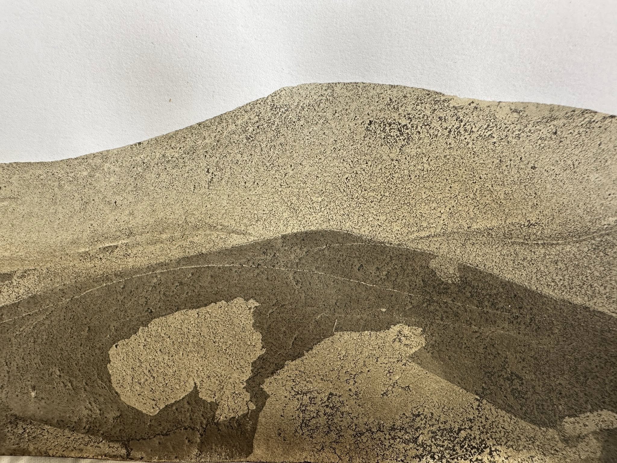 A painting made from recycled materials